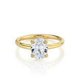 Marrow Fine Jewelry White Diamond Solitaire Oval Ring [Yellow Gold]