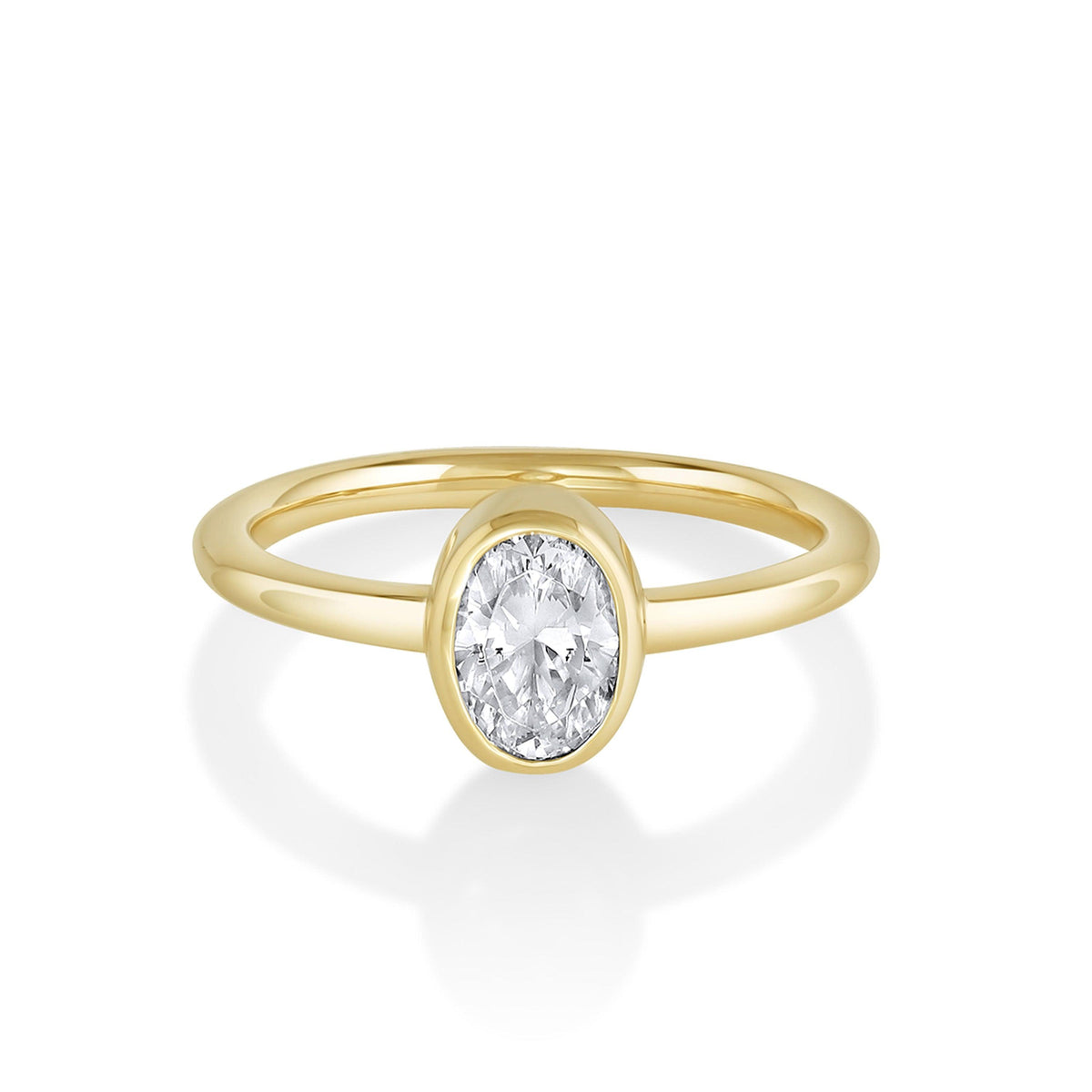 The Isla Bezel Solitaire Engagement Ring – Marrow Fine