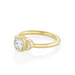 Marrow Fine Jewelry Minuette Collection Josephine Cadillac White Diamond Engagement Ring [Yellow Gold]