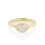 Marrow Fine Jewelry Minuette Collection Josephine Cadillac White Diamond Engagement Ring [Yellow Gold]