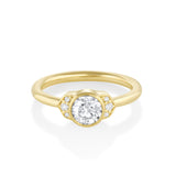 Marrow Fine Jewelry Minuette Collection Josephine Cadillac White Diamond Engagement Ring [Yellow Gold]