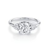 Marrow Fine Jewelry White Diamond Three Stone Engagement Ring [White Gold]