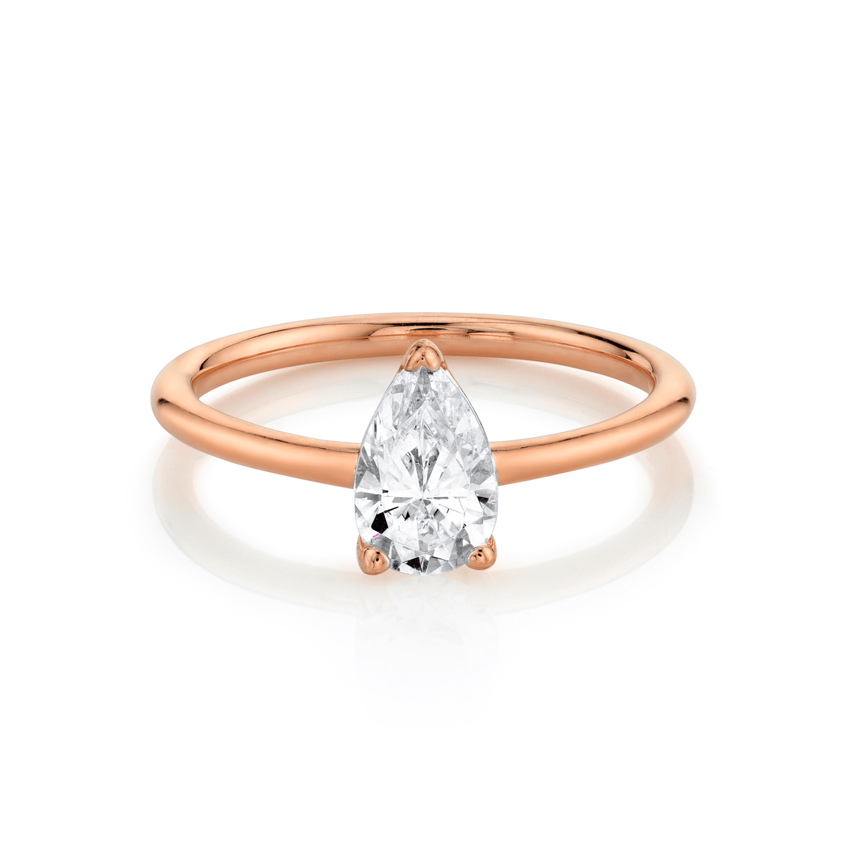The Lola Pear Solitaire Engagement Ring – Marrow Fine