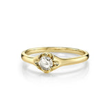 Marrow Fine Jewelry White Diamond Buttercup Solid Gold Buttercup Ring [Yellow Gold]