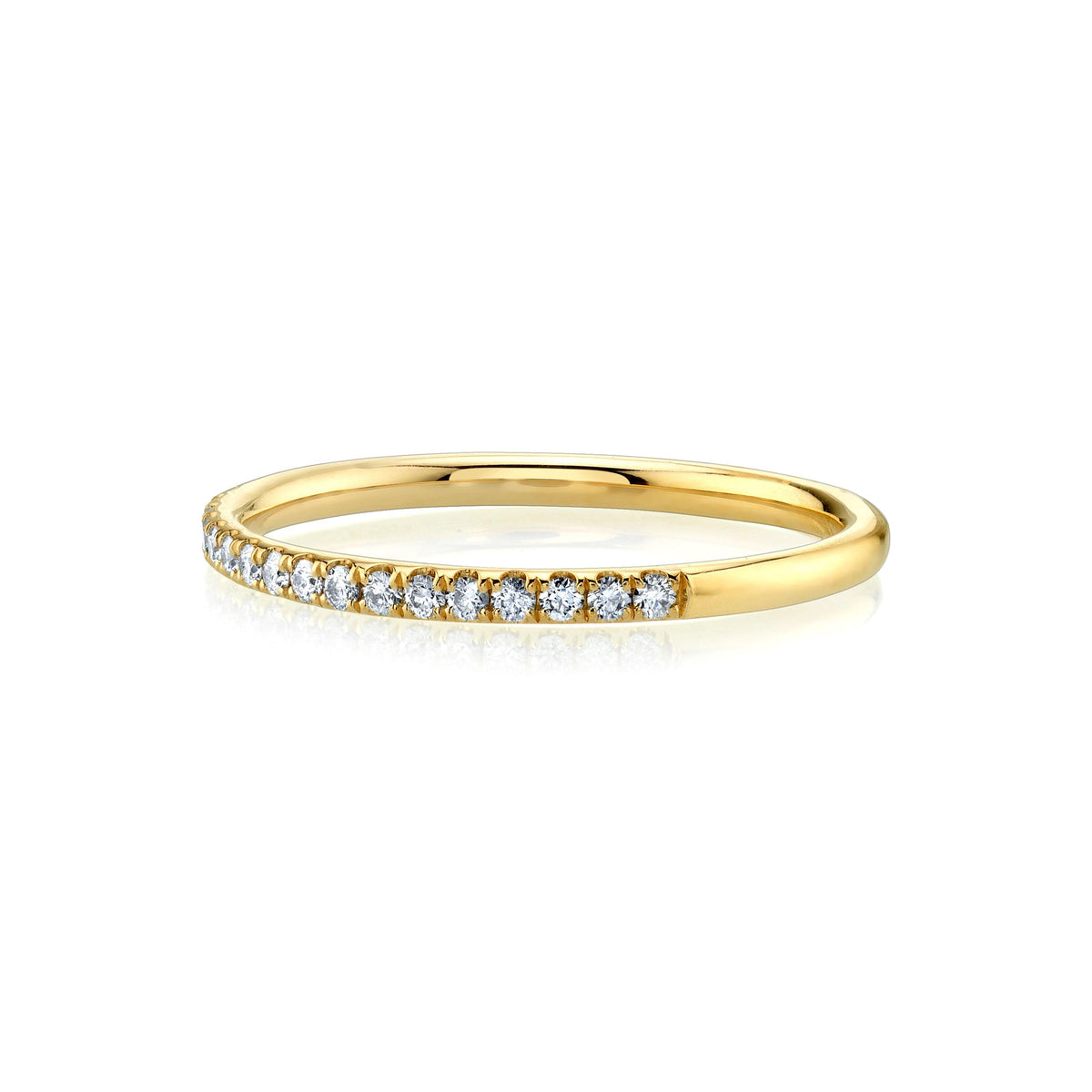 White Diamond Whisper Half Eternity Band – Marrow Fine