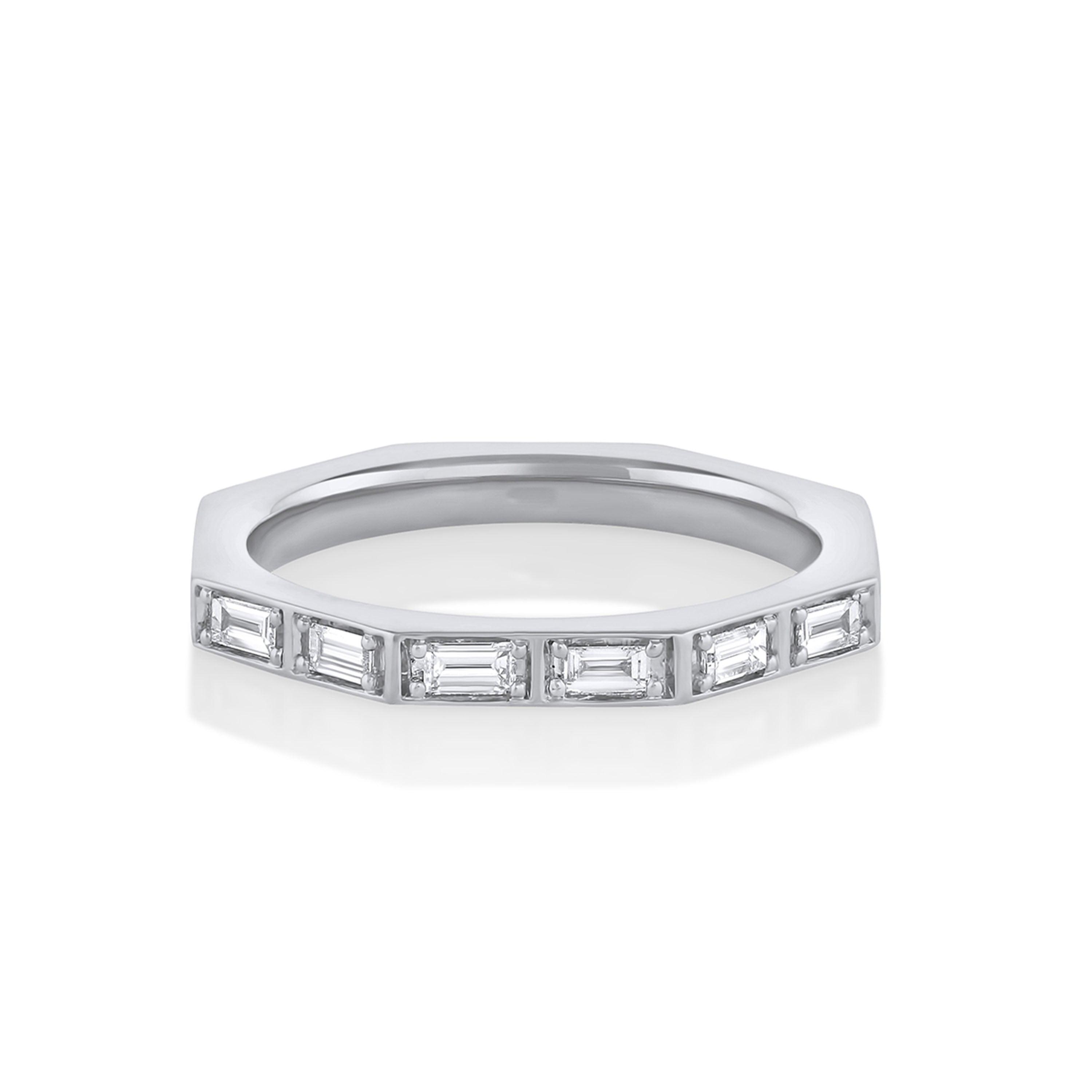 Marrow Fine Jewelry White Diamond Ames Men's Band [White Gold]