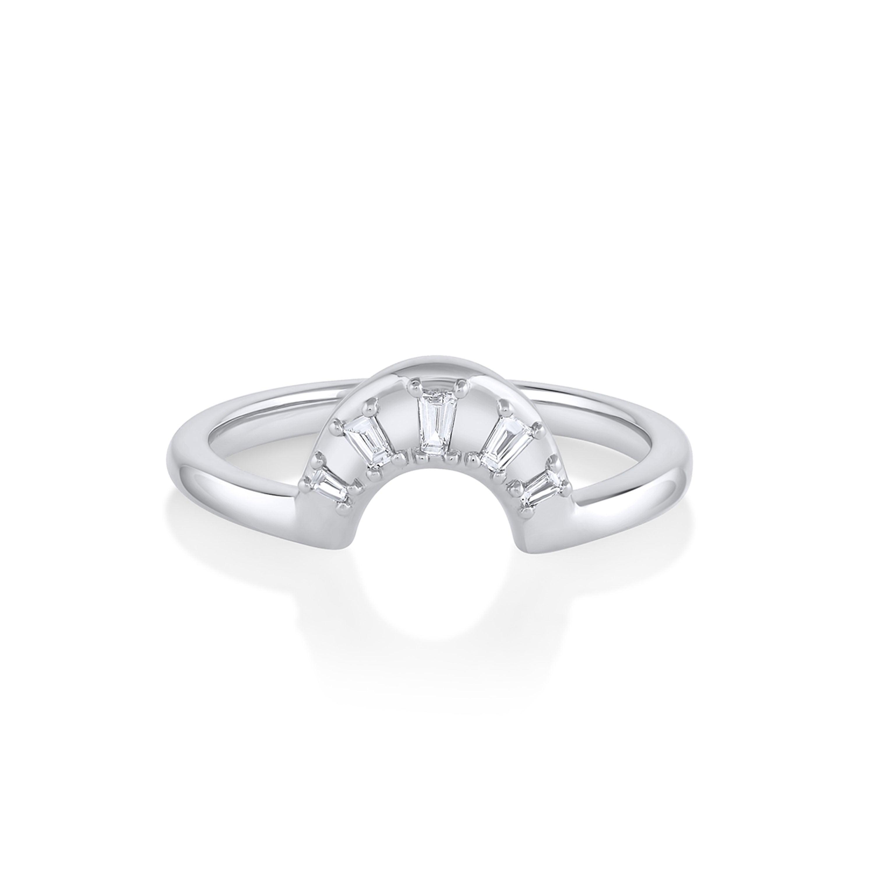 Marrow Fine Jewelry White Diamond Daphne Fan Band [White Gold]