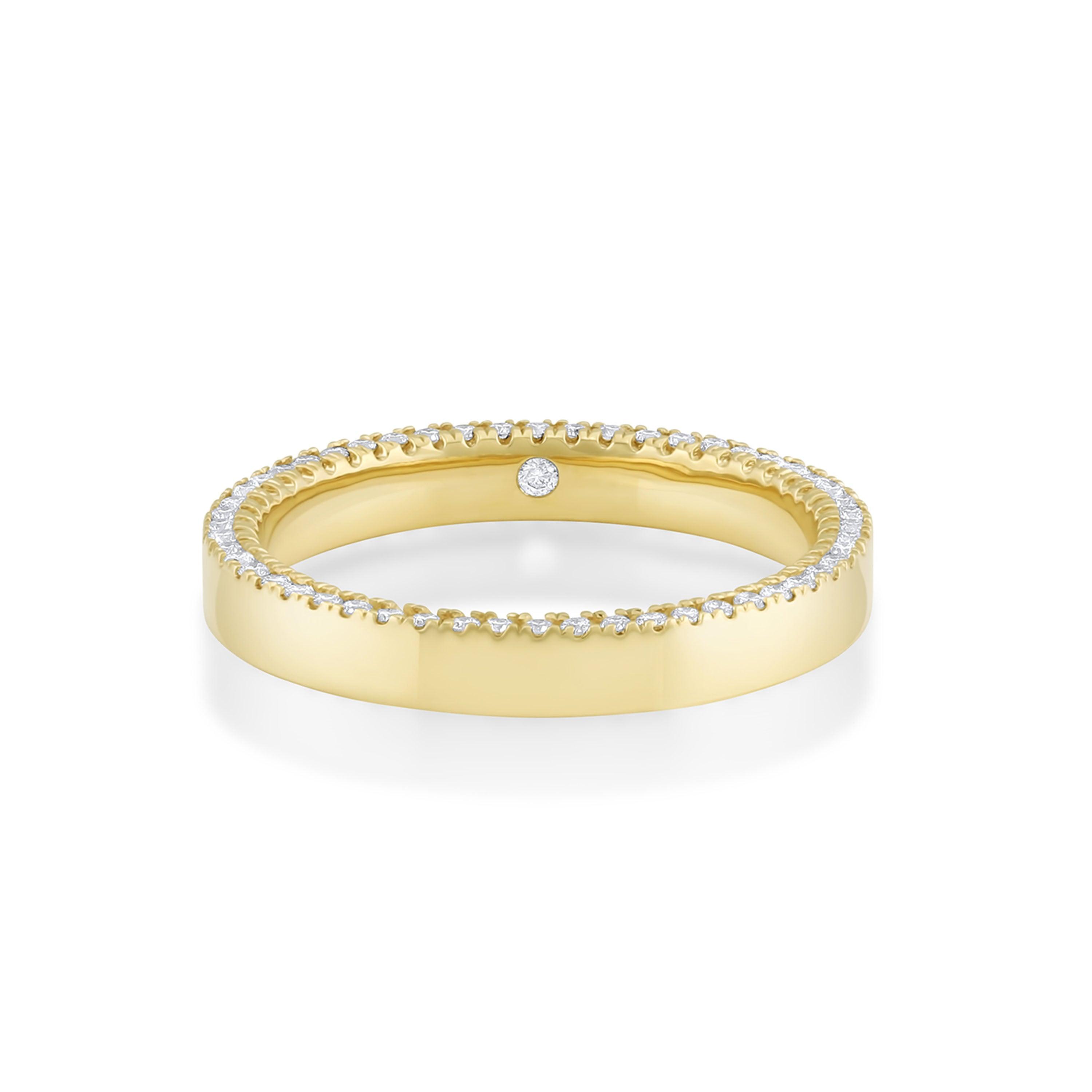 Marrow Fine Jewelry White Diamond 3 mm Parker Band [Yellow Gold]