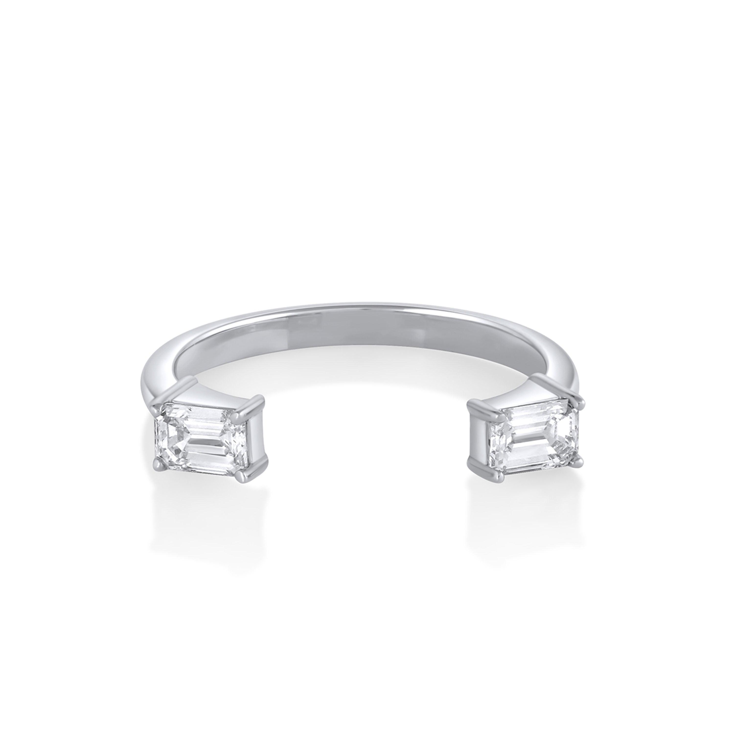 Marrow Fine Jewelry White Diamond Thea Open Shank Band [White Gold]