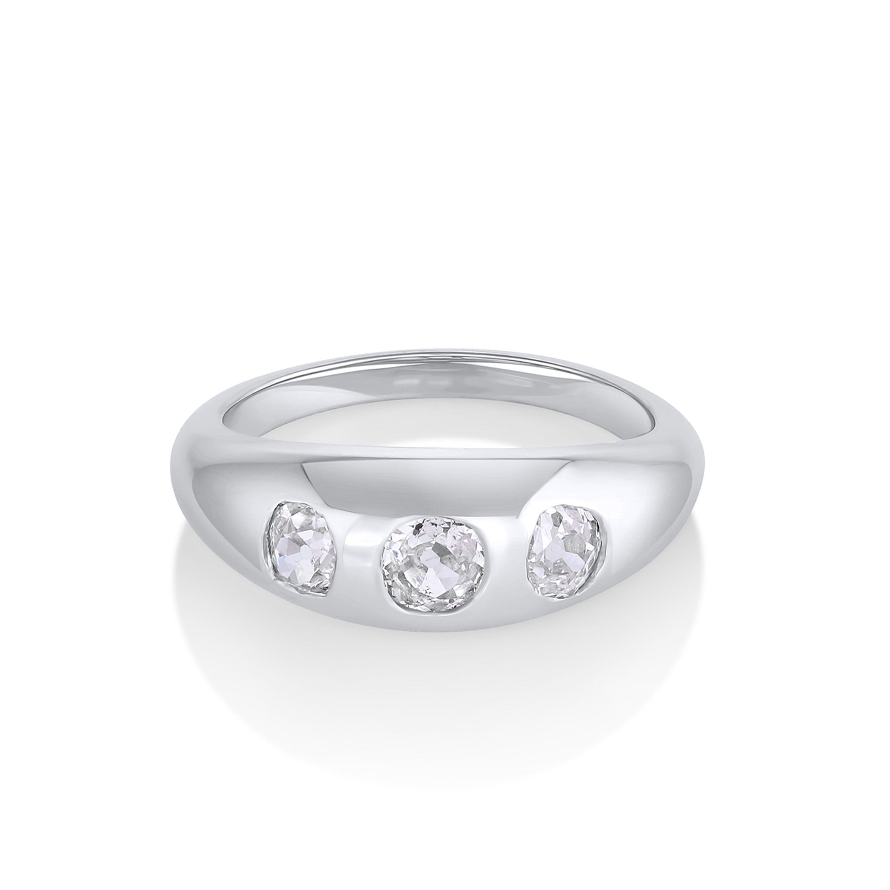 Marrow Fine Jewelry White Gold Old Cut Diamond Bombe [White Gold]