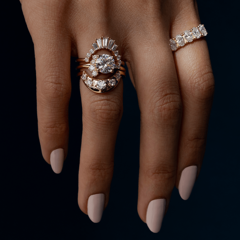 The Amelia Round Cluster Engagement Ring - Marrow Fine