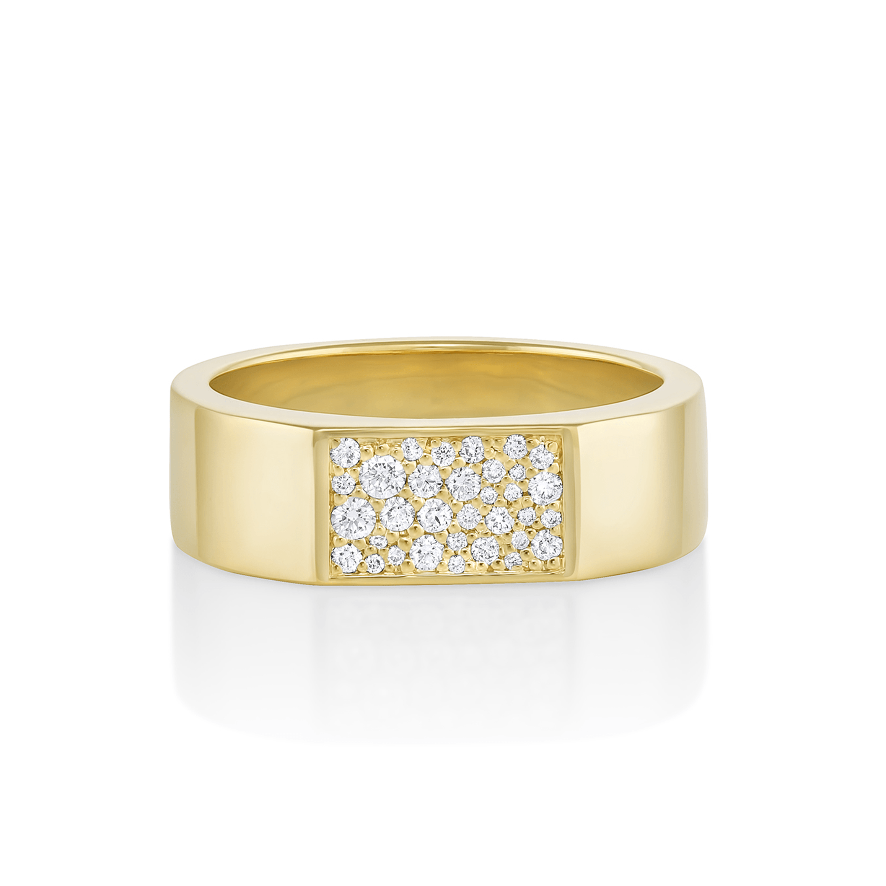 White Diamond Colson Band [yellow gold]