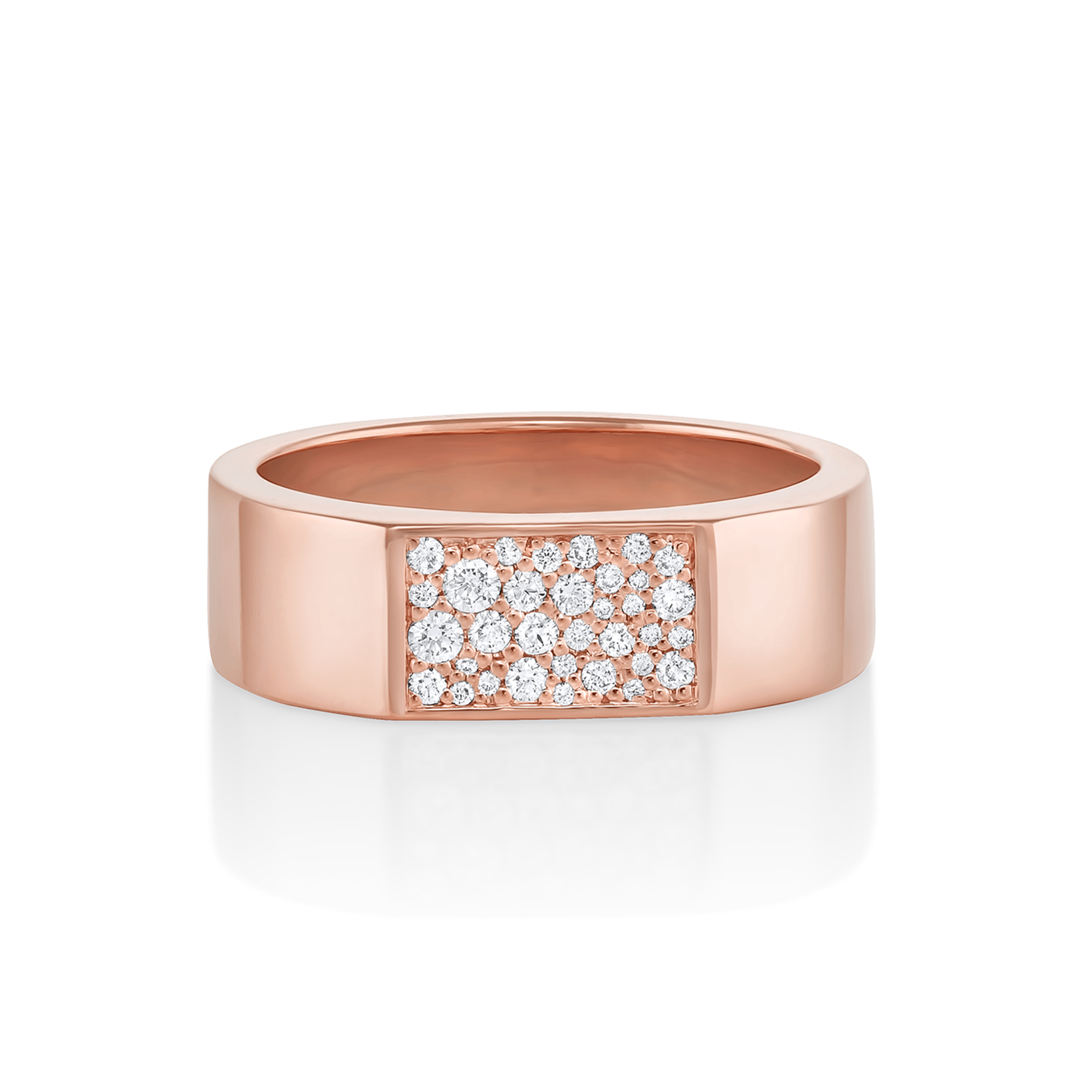 White Diamond Colson Band [rose gold]