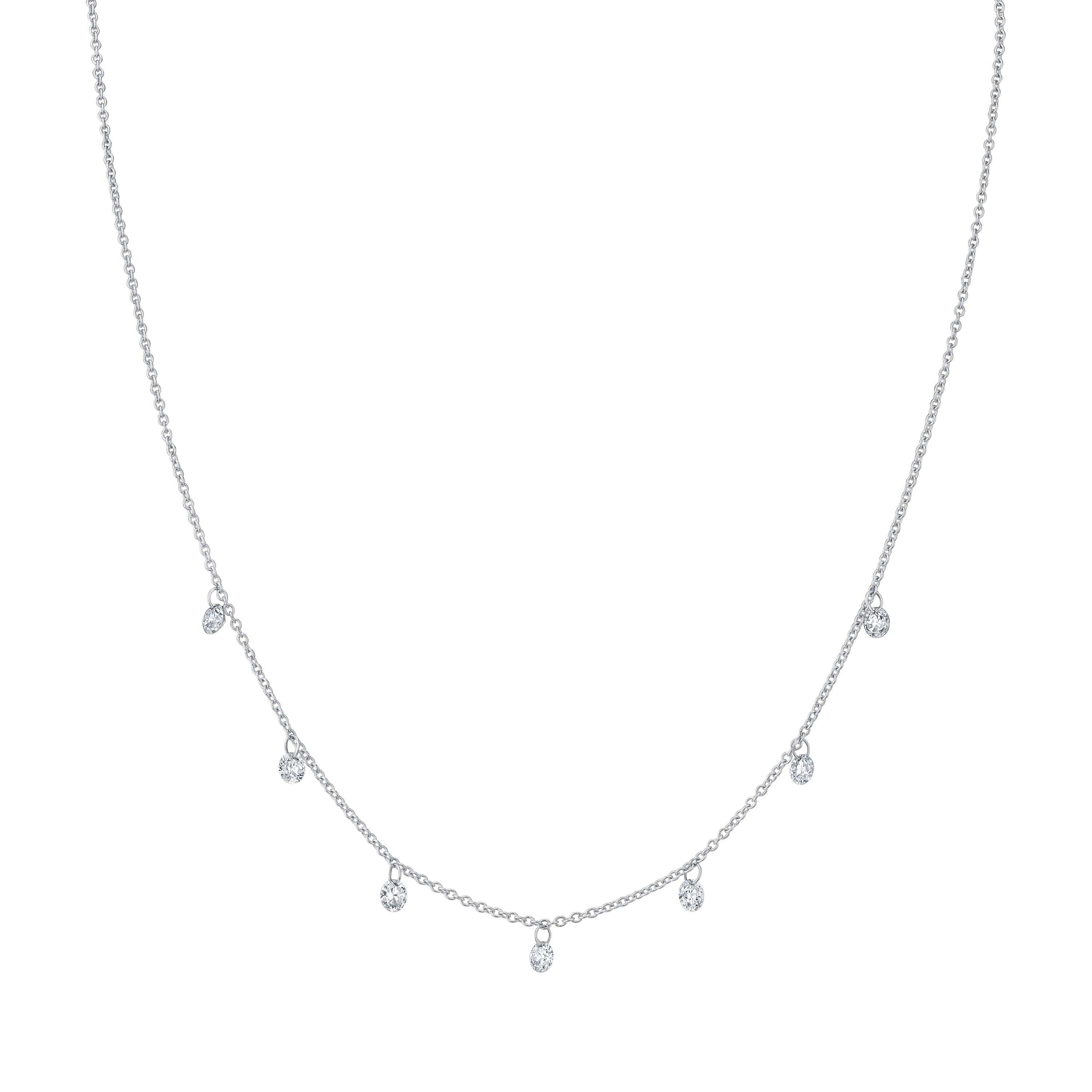 Marrow Fine Jewelry Dainty White Diamond Choker [White Gold]