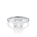 hazel white diamond ring [WHITE GOLD]