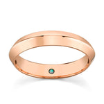 Marrow Fine Jewlery Solid Gold  Knife-Edge Shank Men's Wedding Band [Rose Gold]