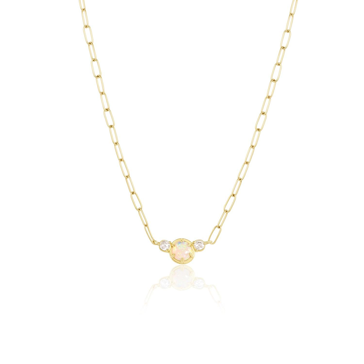 Juliette Opal Necklace [Yellow Gold]