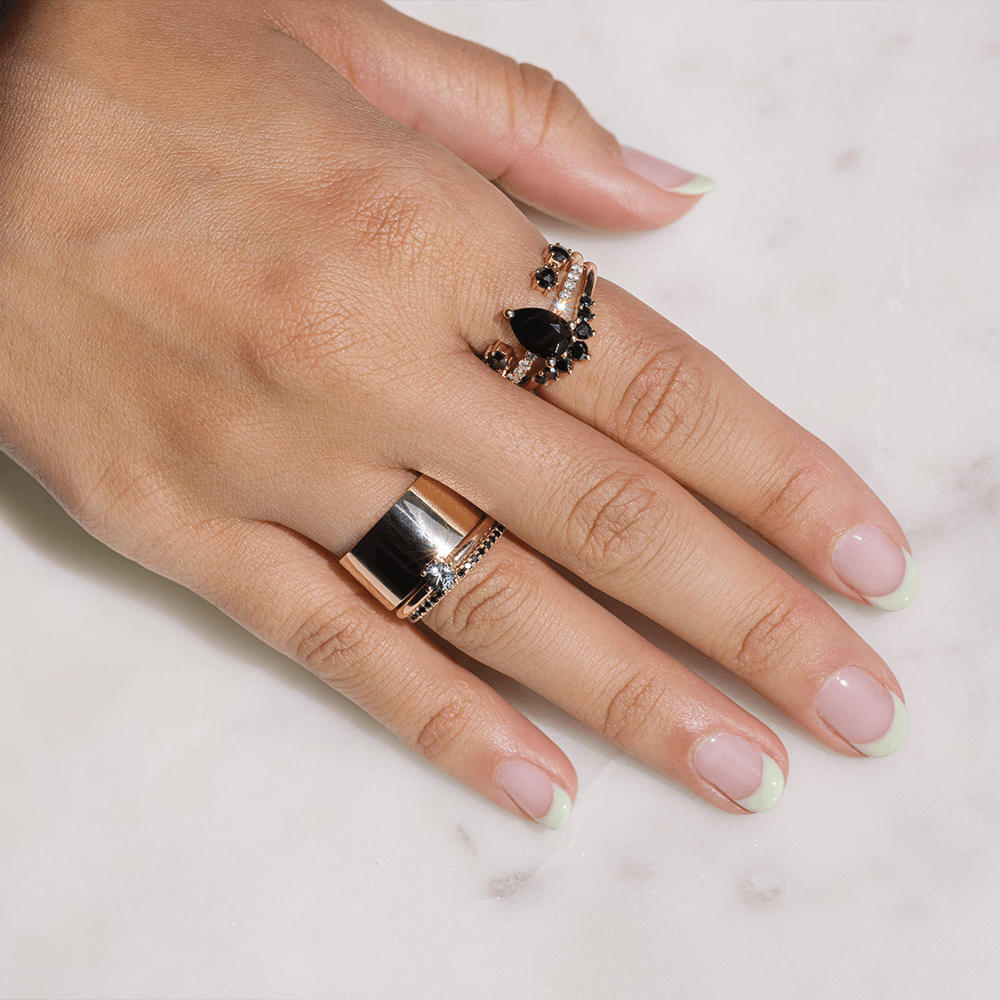 Mini Sweet Melissa Black Onyx Ring - Marrow Fine