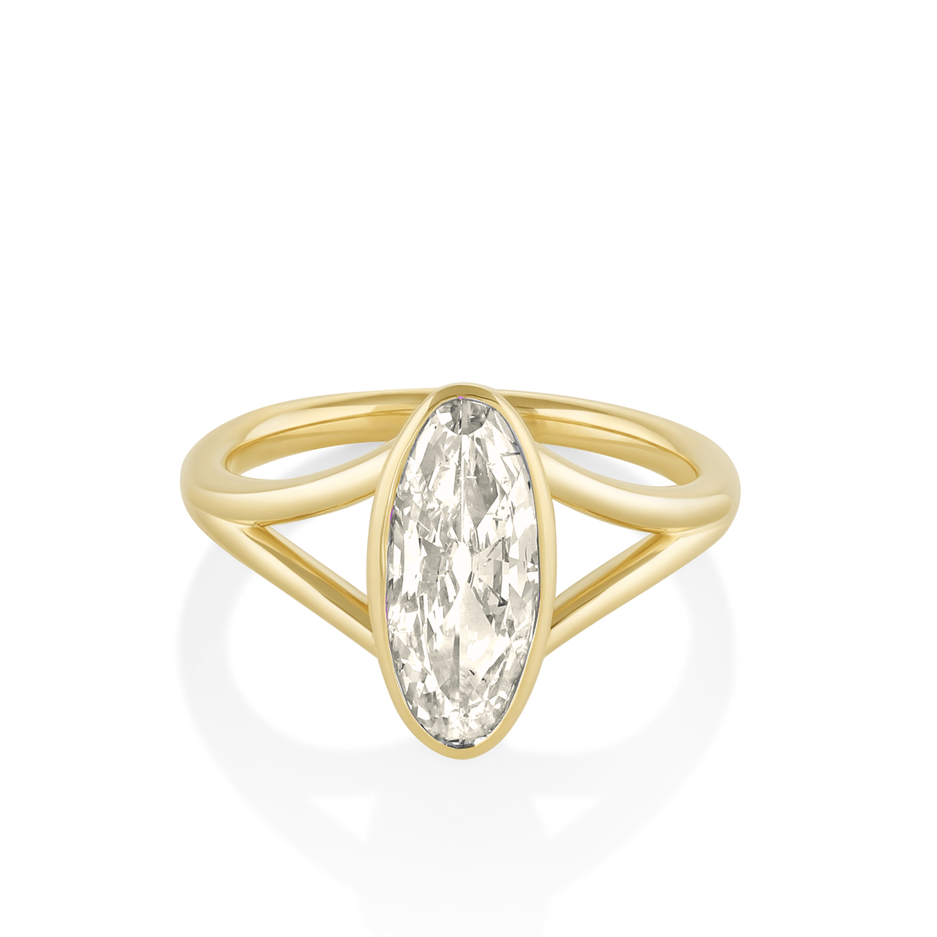 1.53ct Moval Colette Engagement Ring [YELLOW GOLD]